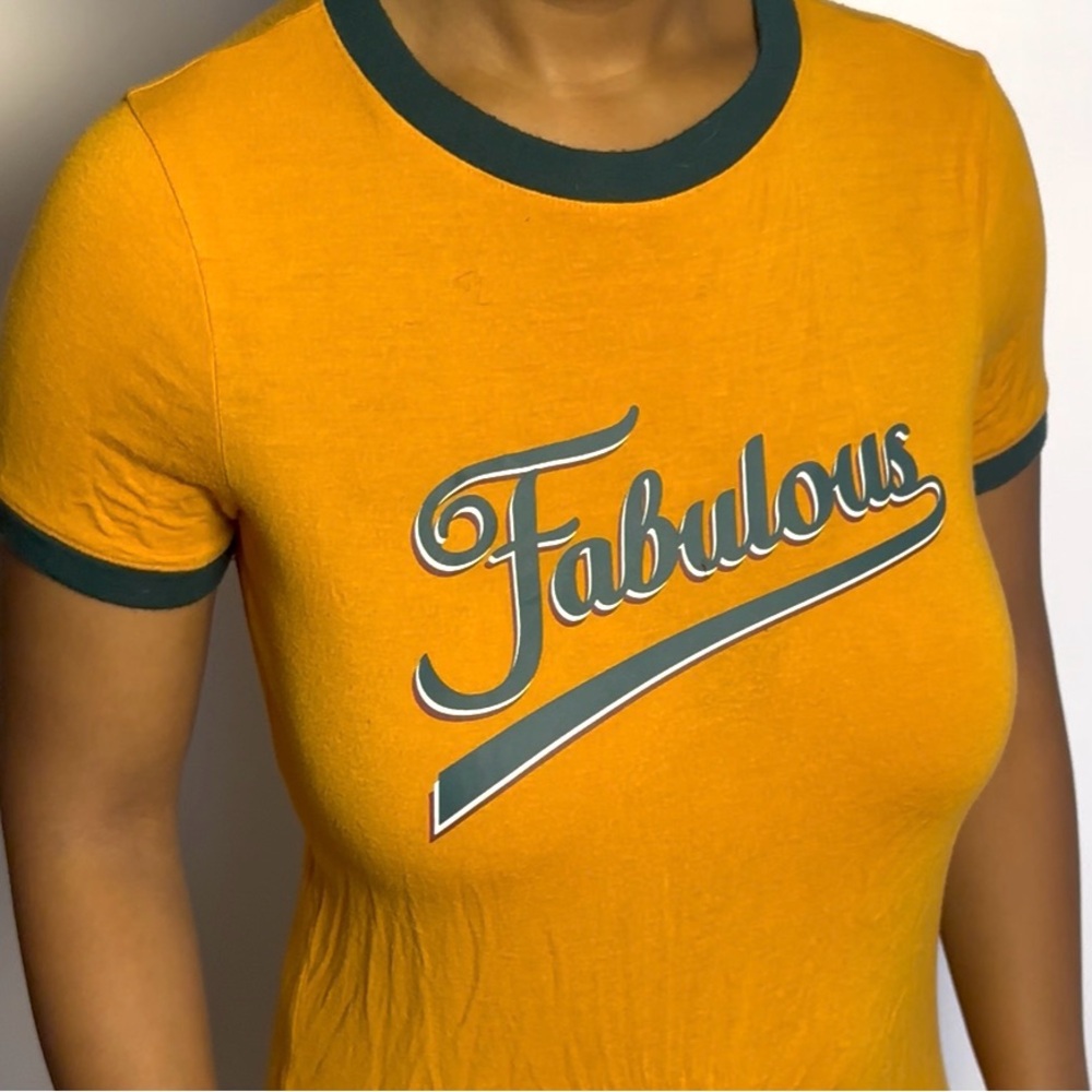 Forever 21 “Fabulous” Orange Tshirt